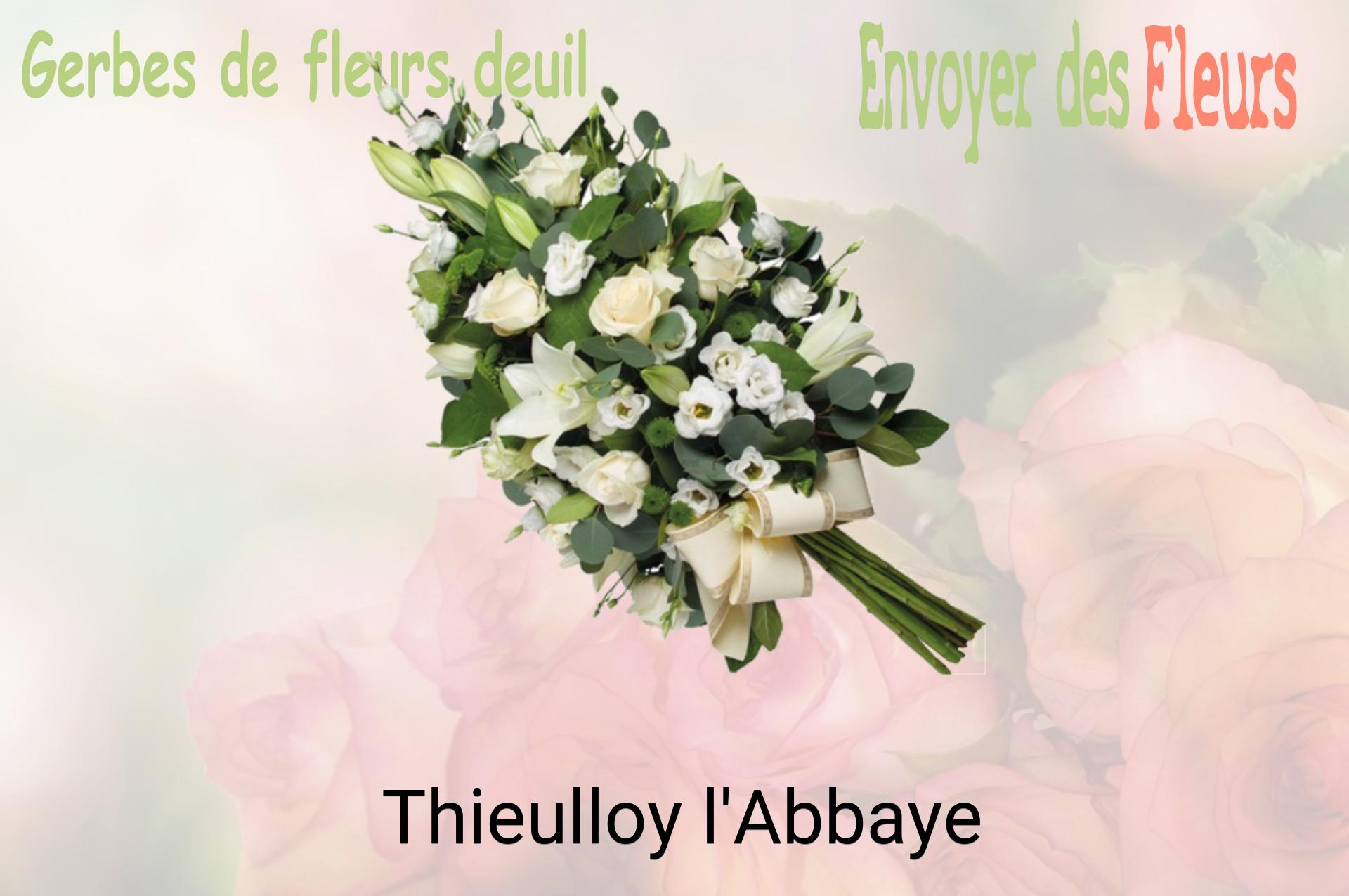 Gerbe de fleurs de deuil livrée à Thieulloy-l'Abbaye